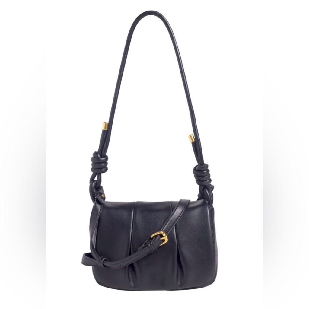 Rachel Zoe Black Jacqueline Vegan Leather Crossbody Bag Brand New Msrp 98